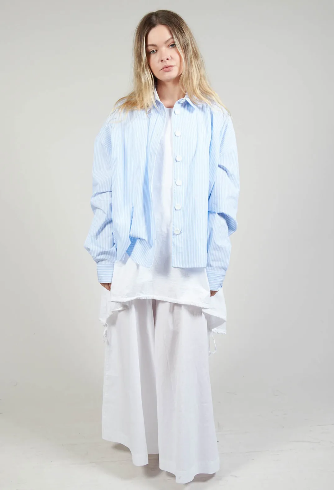 Amici Shirts & Blouses^Oxford Shirt in Striped Blue