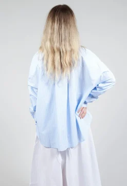 Amici Shirts & Blouses^Oxford Shirt in Striped Blue