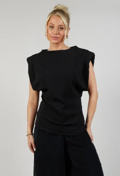 Stefano Mortari Tops^Padded Blouse in Black