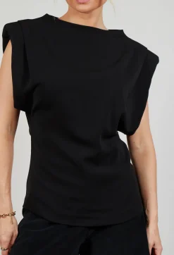 Stefano Mortari Tops^Padded Blouse in Black