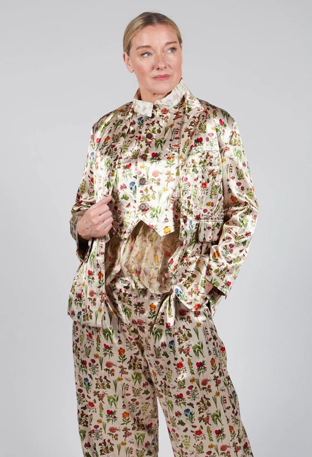 Aleksandr Manamis Jackets^Padded Jacket in Petite Fleurs