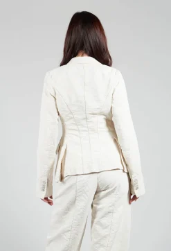 Masnada Jackets^Padded Pattern Blazer in Cream