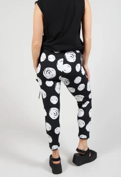 Bread and Butter Leggings^Paint Polka Dot Print Leggings in Black
