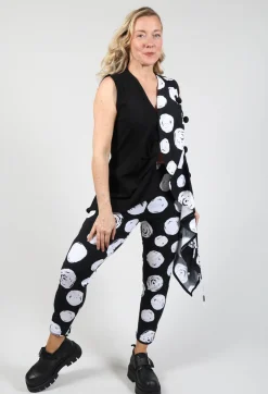 Bread and Butter Leggings^Paint Polka Dot Print Leggings in Black