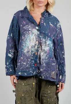 Magnolia Pearl Jackets^Paint Splatter Crop Tancy Coat in Workwear