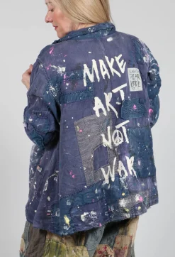 Magnolia Pearl Jackets^Paint Splatter Crop Tancy Coat in Workwear
