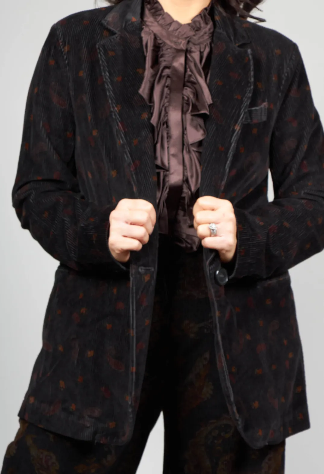Baci Jackets^Paisley Single Button Blazer