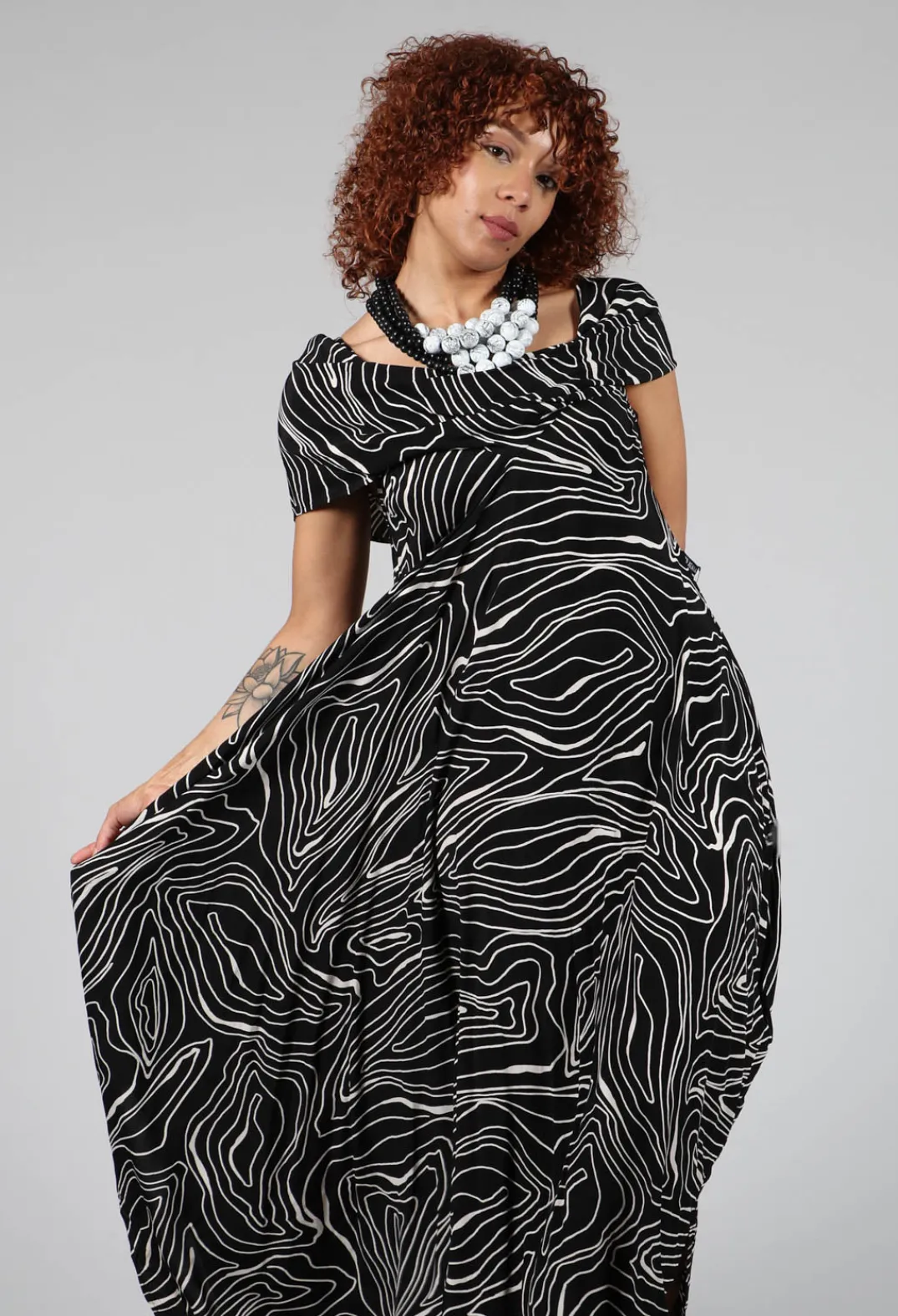Xenia Design Dresses^PAKA11 Dress in Black with White