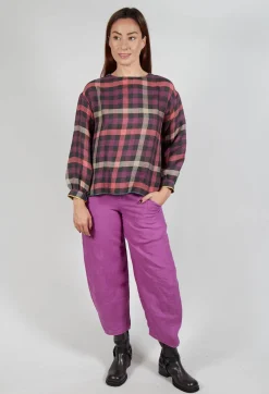 Eka Tops^Palm Top in Purple Multicolour