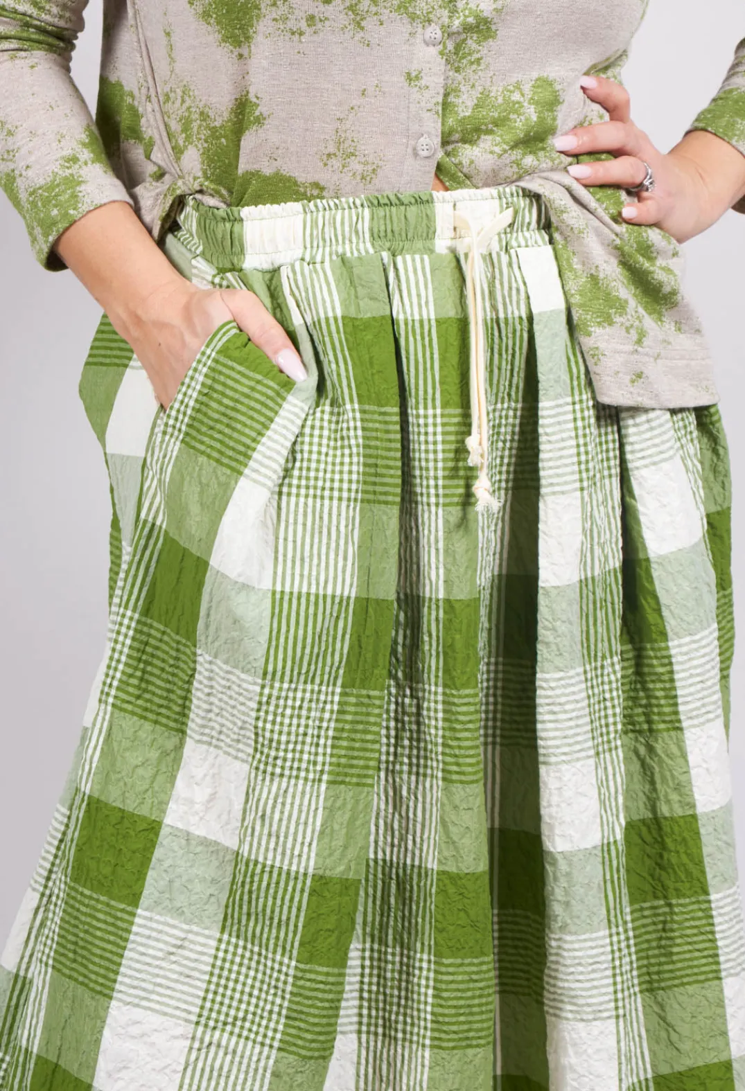 Mama B Skirts^Panarea Q Skirt in Avocado