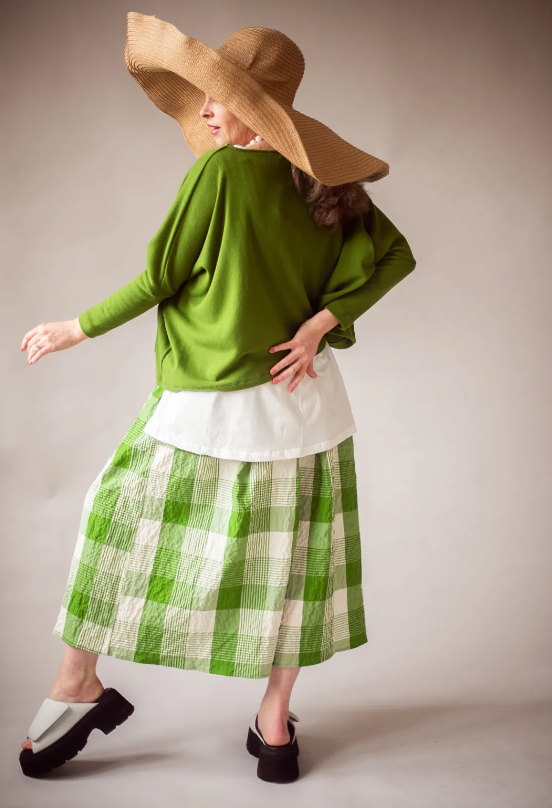 Mama B Skirts^Panarea Q Skirt in Avocado