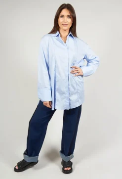 Malloni Shirts & Blouses^Panelled Shirt in Chianti Sky