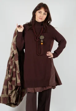 Mei Meij Dresses^Panelled Sweater Dress in Java