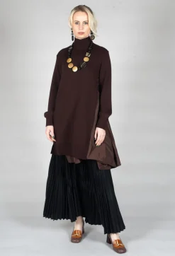 Mei Meij Dresses^Panelled Sweater Dress in Java