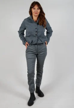 Hannoh Wessel Trousers^Pants Pietra in Zinc Stripe