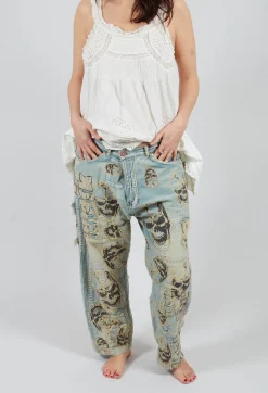 Magnolia Pearl Trousers^Paranoid Miner Denims in Faded Indigo