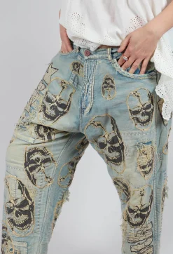 Magnolia Pearl Trousers^Paranoid Miner Denims in Faded Indigo