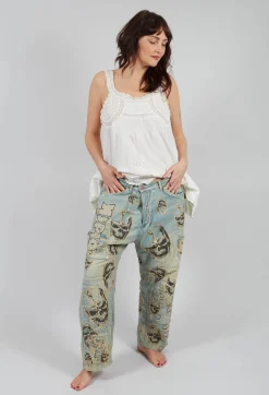 Magnolia Pearl Trousers^Paranoid Miner Denims in Faded Indigo
