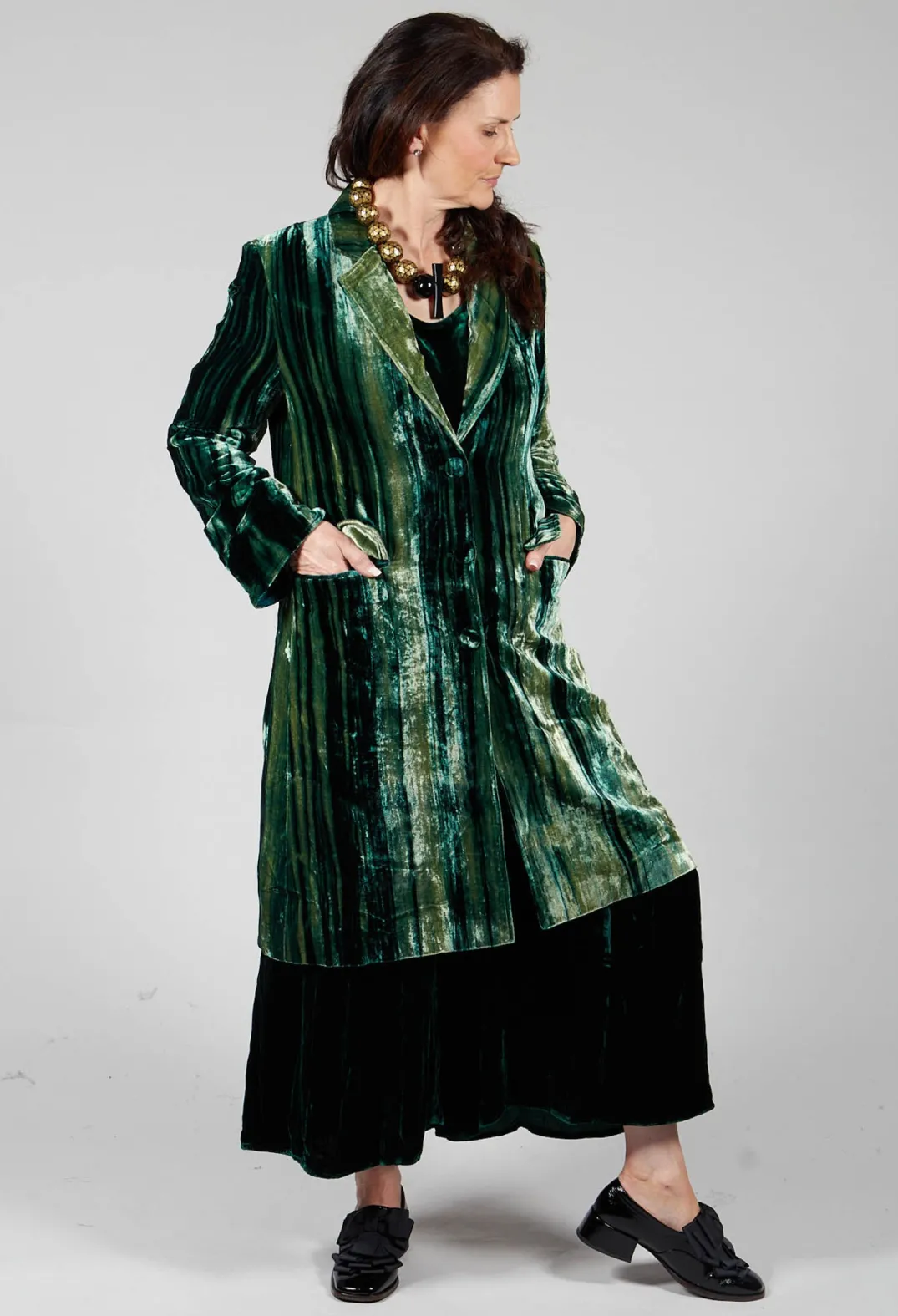 Bianco Levrin Tops^Paris Oriana Shirt in Bottle Green