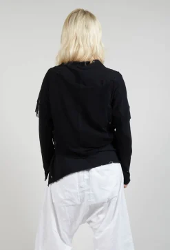 Pal Offner Jackets^Patched Cropped Jacket in Black