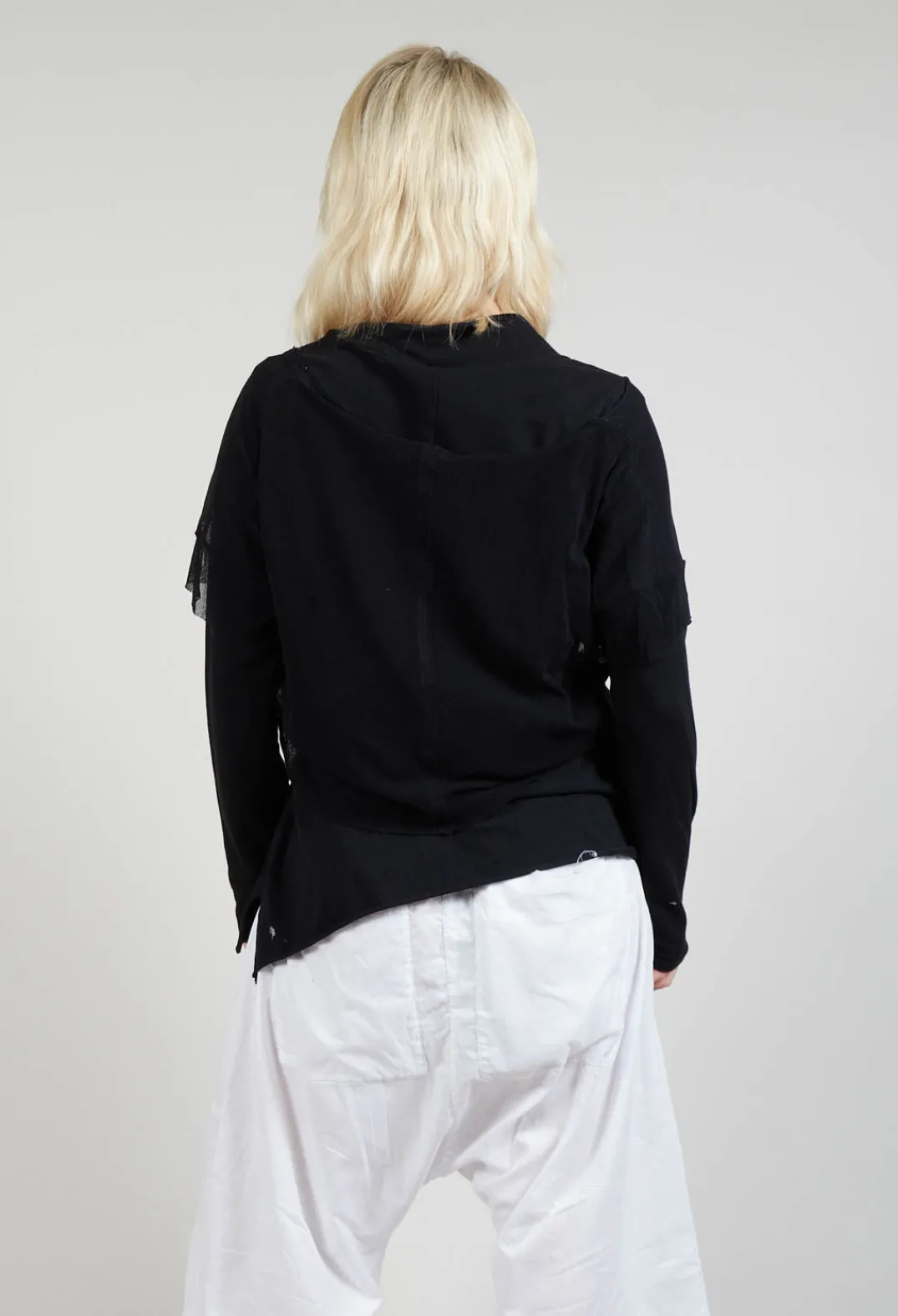 Pal Offner Jackets^Patched Cropped Jacket in Black