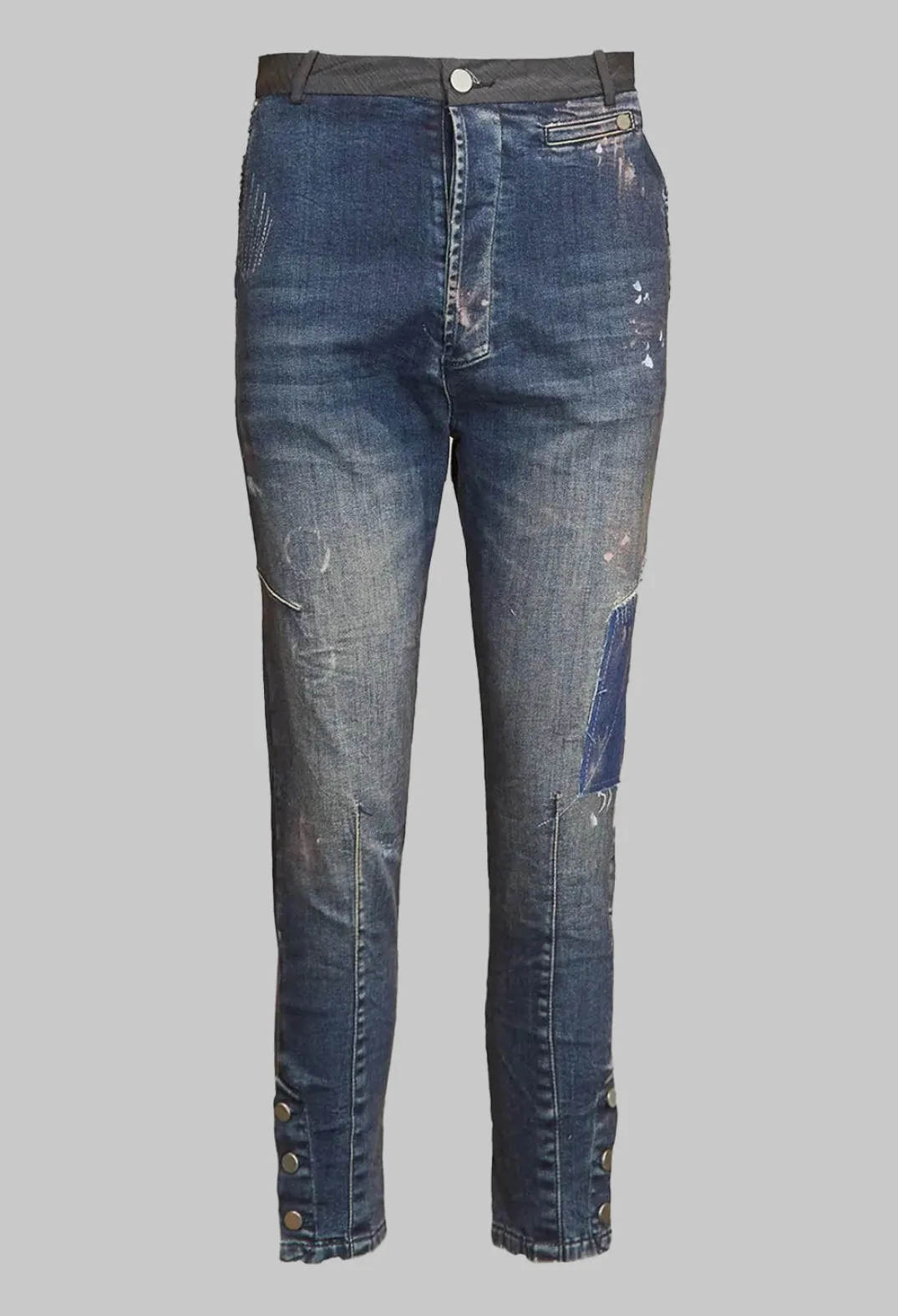 Umit Unal Jeans^Patchwork Jeans in Original