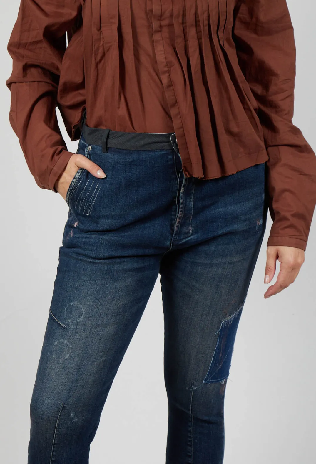Umit Unal Jeans^Patchwork Jeans in Original