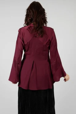 High Shirts & Blouses^Patiently Shirt in Burgundy