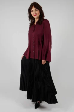 High Shirts & Blouses^Patiently Shirt in Burgundy