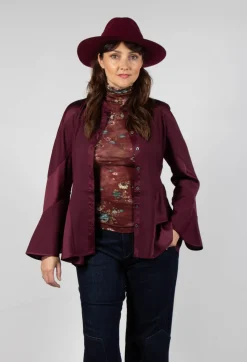 High Shirts & Blouses^Patiently Shirt in Burgundy
