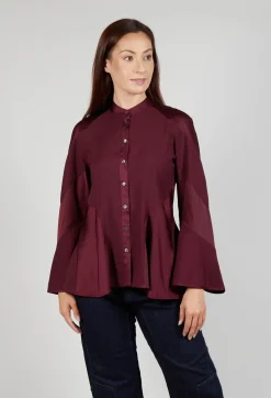 High Shirts & Blouses^Patiently Shirt in Burgundy
