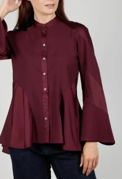 High Shirts & Blouses^Patiently Shirt in Burgundy