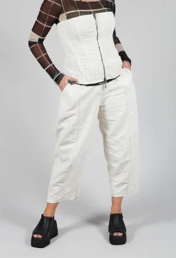 Masnada Trousers^Pattern Trousers in Chalk
