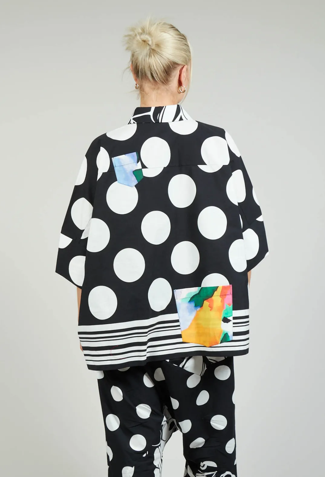 Bize Shirts & Blouses^Patterned Shirt in Original Black