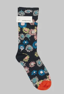 Bonne Maison Socks^Patterned Socks in Tournesol Ardoise
