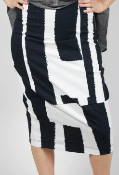 Rundholz Black Label Skirts^Pencil Skirt in Black Print