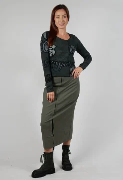 Rundholz Black Label Skirts^Pencil Skirt in Camp