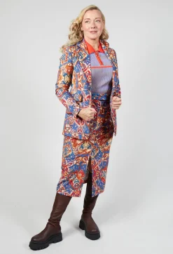 Sfizio Skirts^Pencil Skirt in Carpet Print
