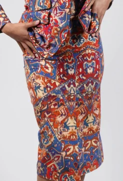 Sfizio Skirts^Pencil Skirt in Carpet Print