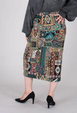Sfizio Skirts^Pencil Skirt in Dragonfly