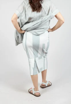 Rundholz Black Label Skirts^Pencil Skirt in Grey Print