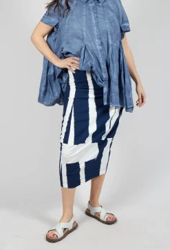 Rundholz Black Label Skirts^Pencil Skirt in Navy Print