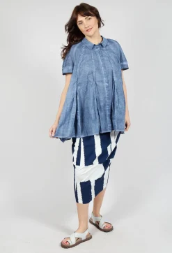 Rundholz Black Label Skirts^Pencil Skirt in Navy Print