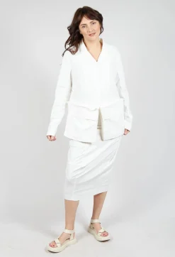 Rundholz Black Label Skirts^Pencil Skirt in Offwhite
