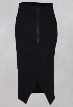 Nuovo Borgo Skirts^Pencil Skirt with Back Slit in Black