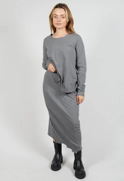Rundholz Black Label Skirts^Pencil Skirt with Exposed Seams in Rock