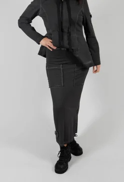 Pluslavie Skirts^Pencil Skirt with Multiple Pockets in Asphalt