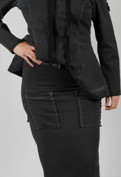 Pluslavie Skirts^Pencil Skirt with Multiple Pockets in Asphalt
