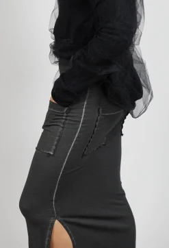 Pluslavie Skirts^Pencil Skirt with Multiple Pockets in Asphalt