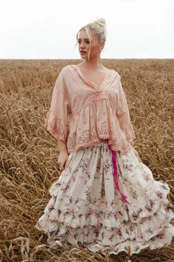 Magnolia Pearl Skirts^Penelope Ruffle Skirt in Idealist